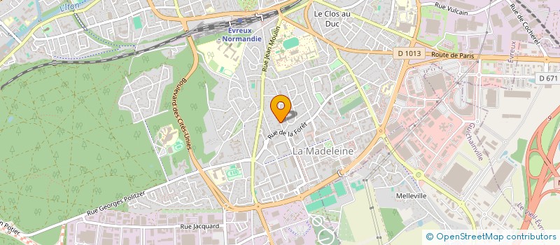 localisation de l'entreprise MONSIEUR MICHEL PACOURET  EVREUX