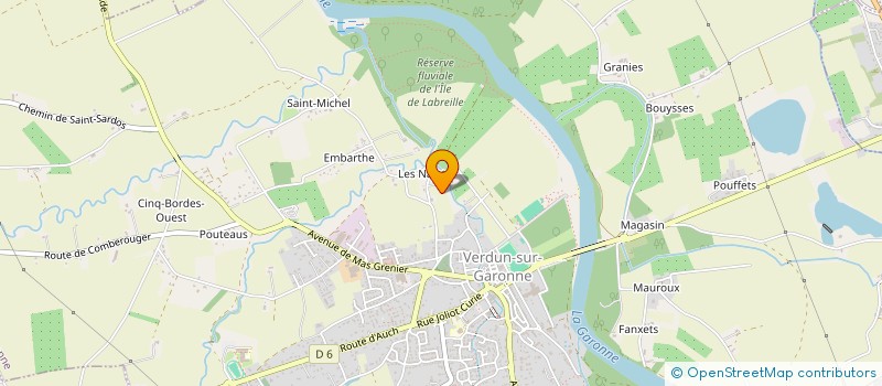 localisation de l'entreprise MONSIEUR MICHEL PAGES  VERDUN-SUR-GARONNE