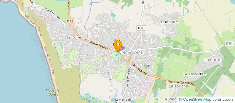localisation de l'entreprise MONSIEUR MICHEL PAILLE à BREM-SUR-MER