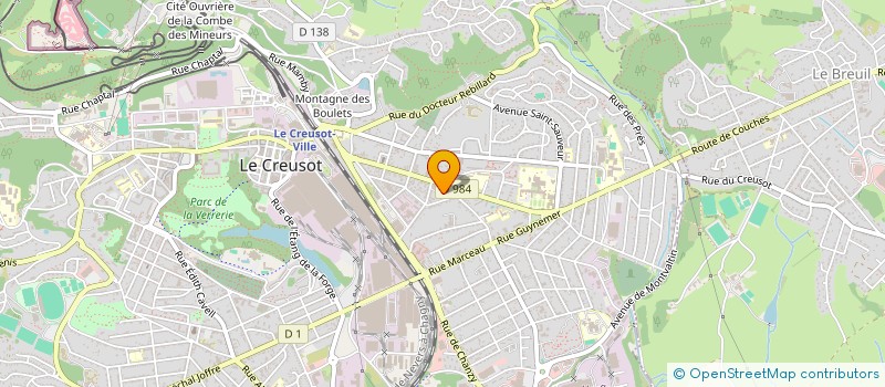 localisation de l'entreprise MONSIEUR MICHEL PAIRE à LE CREUSOT