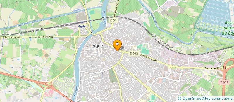 localisation de l'entreprise MONSIEUR MICHEL PALAIS  AGDE