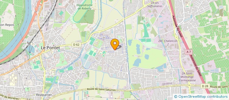 localisation de l'entreprise MONSIEUR MICHEL PALMIERI  LE PONTET