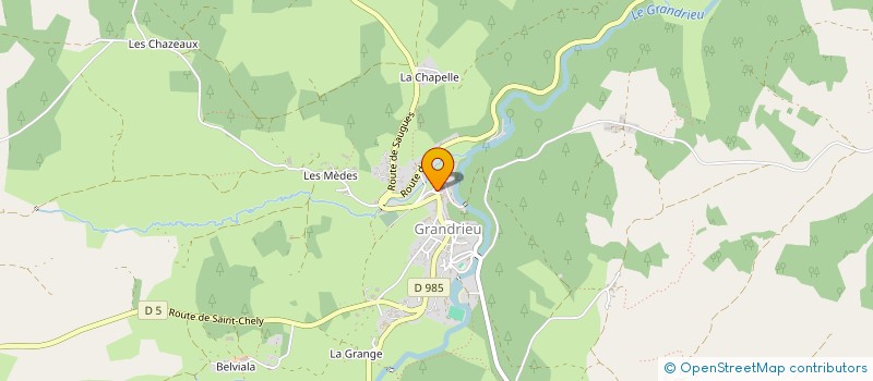 localisation de l'entreprise MONSIEUR MICHEL PANAFIEU  GRANDRIEU