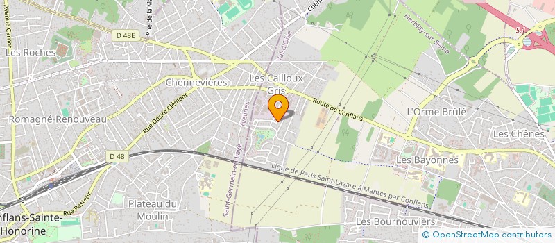 localisation de l'entreprise MONSIEUR MICHEL PANNETIER  HERBLAY-SUR-SEINE