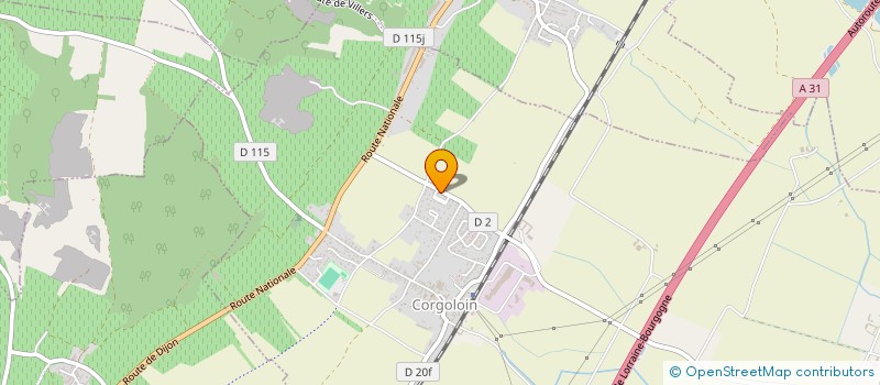 localisation de l'entreprise MONSIEUR MICHEL PANSIOT  CORGOLOIN