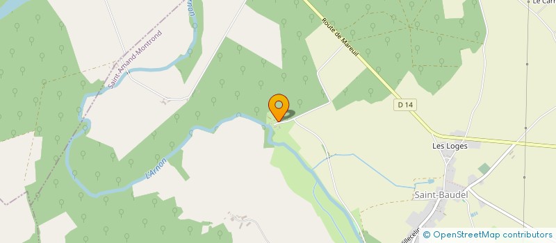 localisation de l'entreprise MONSIEUR MICHEL PAPILLON  SAINT-BAUDEL