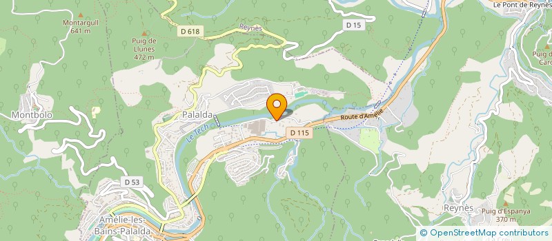 localisation de l'entreprise MONSIEUR MICHEL PARET  AMELIE-LES-BAINS-PALALDA