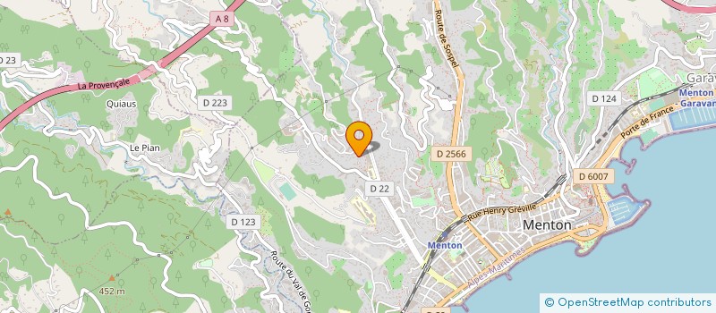 localisation de l'entreprise MONSIEUR MICHEL PARIS à MENTON