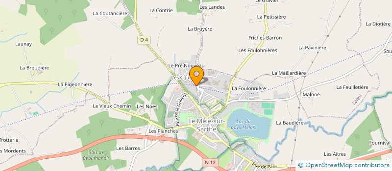 localisation de l'entreprise MONSIEUR MICHEL PASDELOUP à COULONGES-SUR-SARTHE