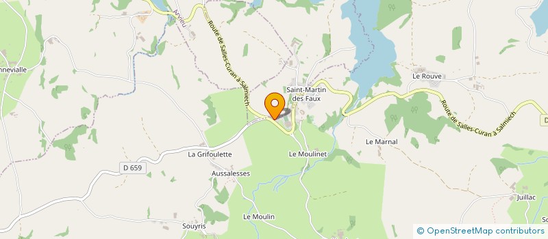 localisation de l'entreprise MONSIEUR MICHEL PASIELSKI  SALLES-CURAN