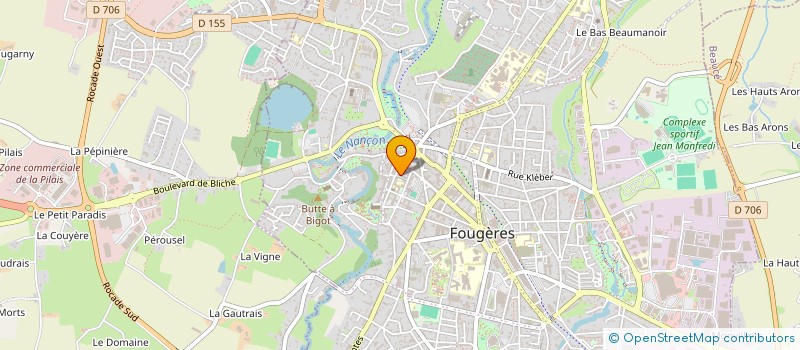 localisation de l'entreprise MONSIEUR MICHEL PASQUIER à FOUGERES