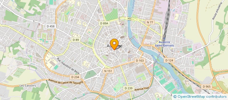 localisation de l'entreprise MONSIEUR MICHEL PASSERA à AUXERRE