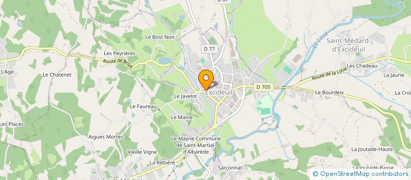 localisation de l'entreprise MONSIEUR MICHEL PASSERIEUX à SAINT MEDARD D'EXCIDEUIL