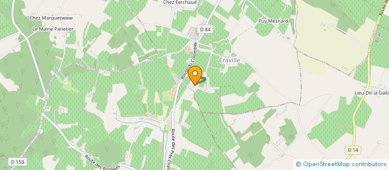 localisation de l'entreprise MONSIEUR MICHEL PASTIER à ANGEAC-CHARENTE