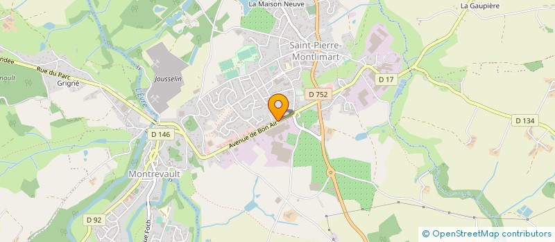 localisation de l'entreprise MONSIEUR MICHEL PASTRE à MONTREVAULT-SUR-EVRE