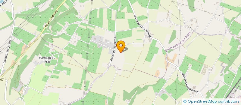 localisation de l'entreprise MONSIEUR MICHEL PATOUILLARD à CHATEAUNEUF-SUR-ISERE