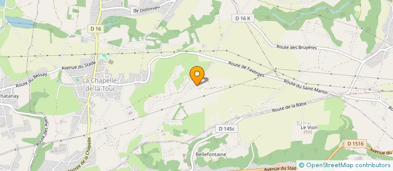 localisation de l'entreprise MONSIEUR MICHEL PATTARD  LA CHAPELLE-DE-LA-TOUR