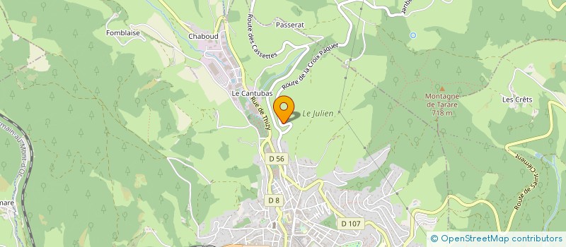 localisation de l'entreprise MONSIEUR MICHEL PAULET  SAINT-CLEMENT-SUR-VALSONNE