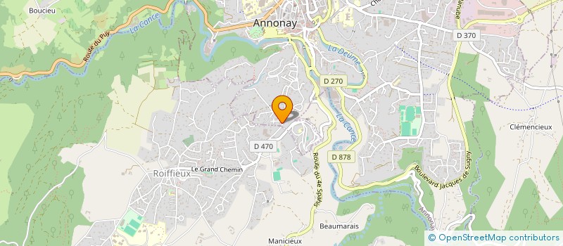 localisation de l'entreprise MONSIEUR MICHEL PAULIN  ANNONAY