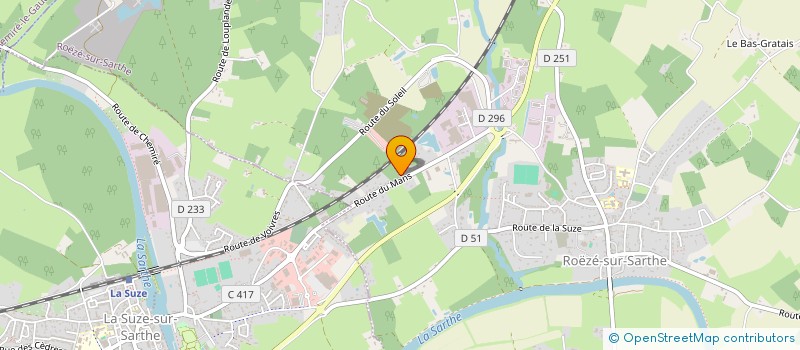 localisation de l'entreprise MONSIEUR MICHEL PAVARD  ROEZE-SUR-SARTHE