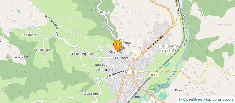 localisation de l'entreprise MONSIEUR MICHEL PECHAUD à MAURS
