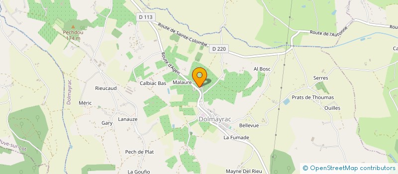 localisation de l'entreprise MONSIEUR MICHEL PEJEAN  DOLMAYRAC