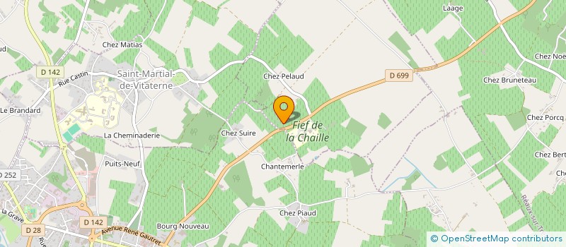 localisation de l'entreprise MONSIEUR MICHEL PELLETIER  REAUX SUR TREFLE