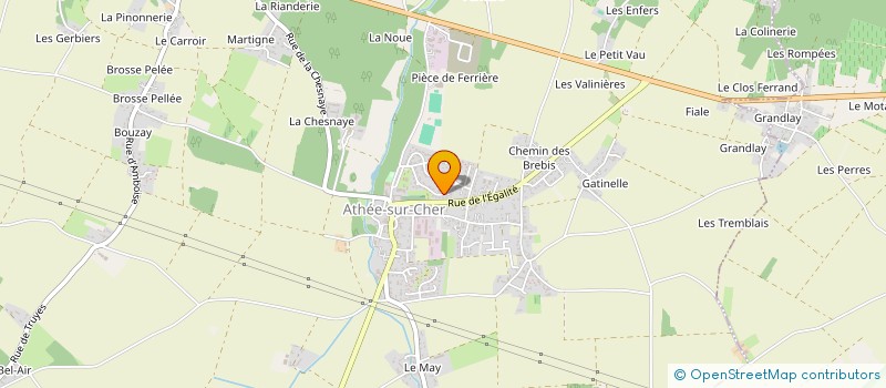 localisation de l'entreprise MONSIEUR MICHEL PENAUD à ATHEE-SUR-CHER