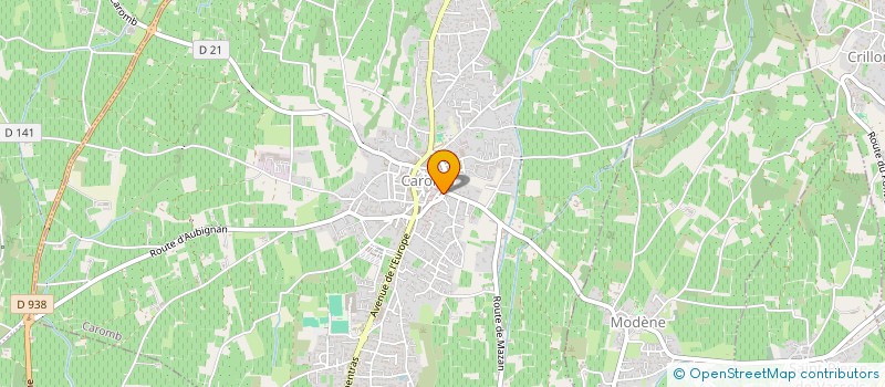 localisation de l'entreprise MONSIEUR MICHEL PENCO  CAROMB