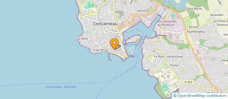 localisation de l'entreprise MONSIEUR MICHEL PENCOAT à CONCARNEAU