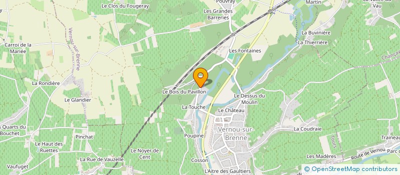 localisation de l'entreprise MONSIEUR MICHEL PENNARD  PARCAY-MESLAY