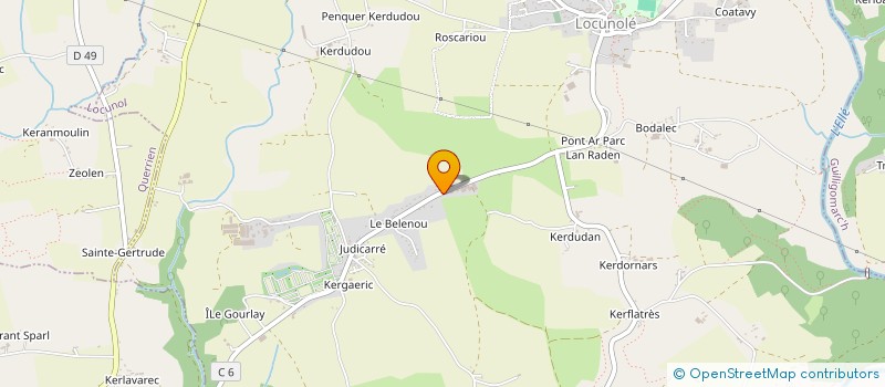 localisation de l'entreprise MONSIEUR MICHEL PENSEC  LOCUNOLE