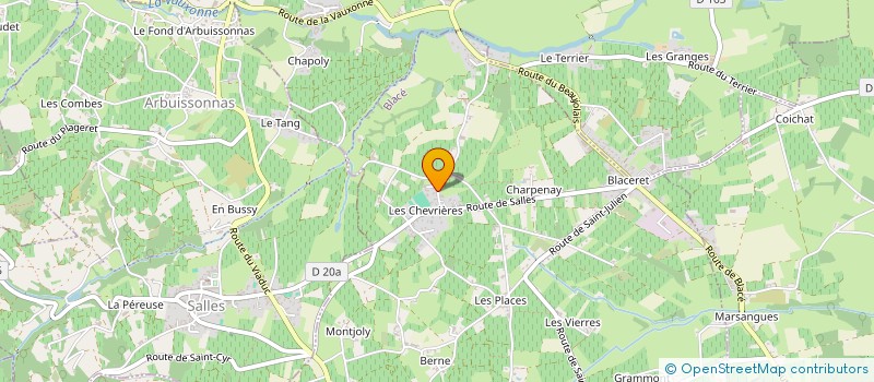 localisation de l'entreprise MONSIEUR MICHEL PERBOS  BLACE