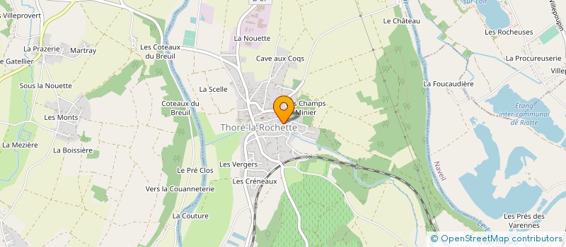 localisation de l'entreprise MONSIEUR MICHEL PERDEREAU  THORE-LA-ROCHETTE