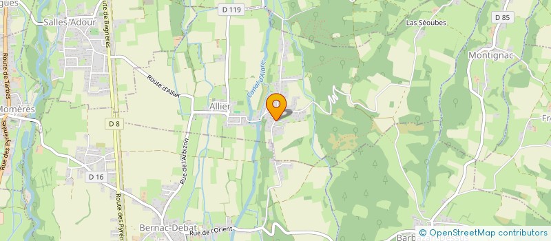 localisation de l'entreprise MONSIEUR MICHEL PERE  ALLIER