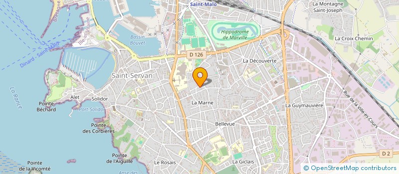 localisation de l'entreprise MONSIEUR MICHEL PERESSIN  SAINT-MALO