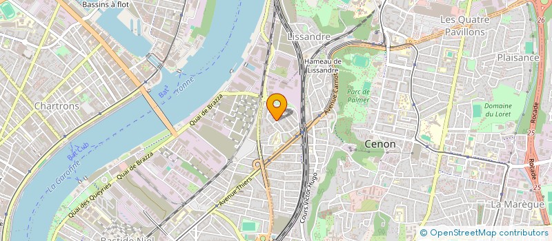 localisation de l'entreprise MONSIEUR MICHEL PEREZ  CENON