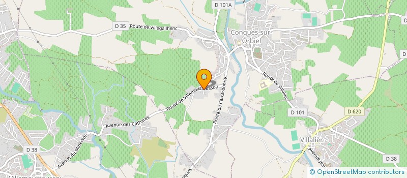 localisation de l'entreprise MONSIEUR MICHEL PEREZ  CONQUES-SUR-ORBIEL