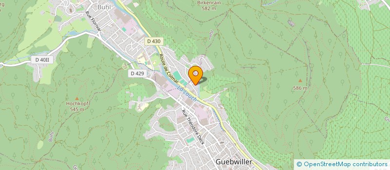 localisation de l'entreprise MONSIEUR MICHEL PEREZ  GUEBWILLER