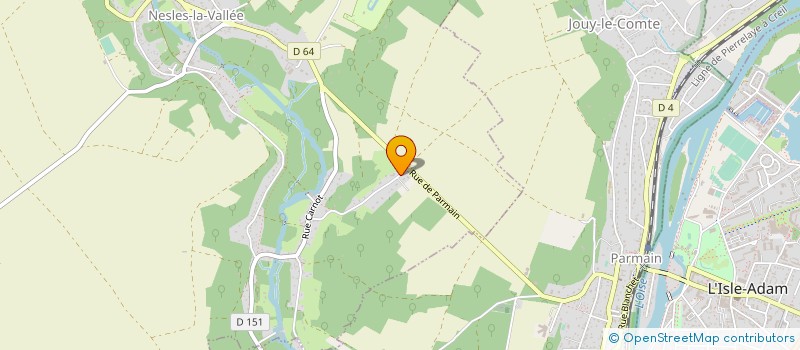 localisation de l'entreprise MONSIEUR MICHEL PERIN  NESLES-LA-VALLEE