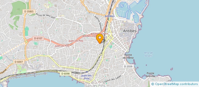 localisation de l'entreprise MONSIEUR MICHEL PEROLINI à ANTIBES