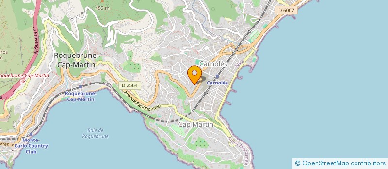localisation de l'entreprise MONSIEUR MICHEL PERON à ROQUEBRUNE-CAP-MARTIN