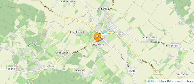 localisation de l'entreprise MONSIEUR MICHEL PEROTIN à RETAUD