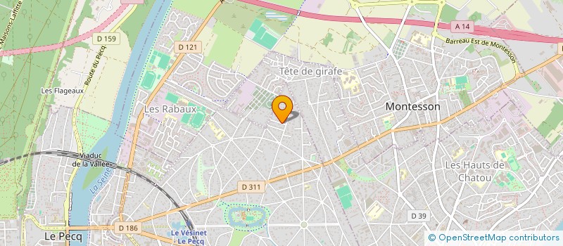 localisation de l'entreprise MONSIEUR MICHEL PEROU  LE VESINET