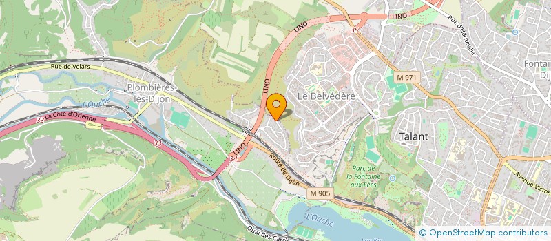 localisation de l'entreprise MONSIEUR MICHEL PERRAT  PLOMBIERES-LES-DIJON