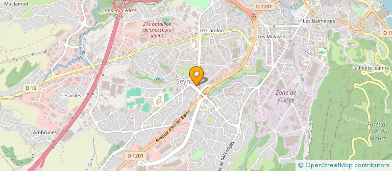 localisation de l'entreprise MONSIEUR MICHEL PERRIER à ANNECY