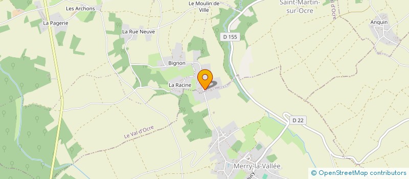 localisation de l'entreprise MONSIEUR MICHEL PERRIER  LE VAL D'OCRE