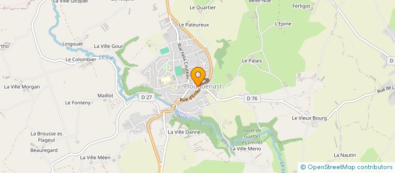 localisation de l'entreprise MONSIEUR MICHEL PERRIGAULT à PLOUGUENAST-LANGAST