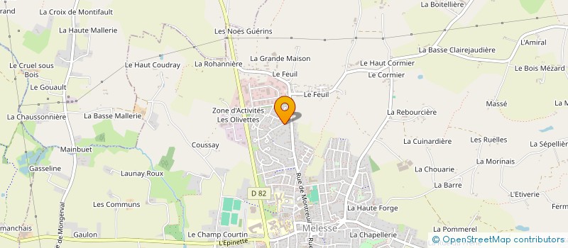 localisation de l'entreprise MONSIEUR MICHEL PERRIGAULT à MELESSE