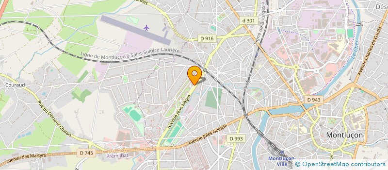 localisation de l'entreprise MONSIEUR MICHEL PERRIN  MONTLUCON